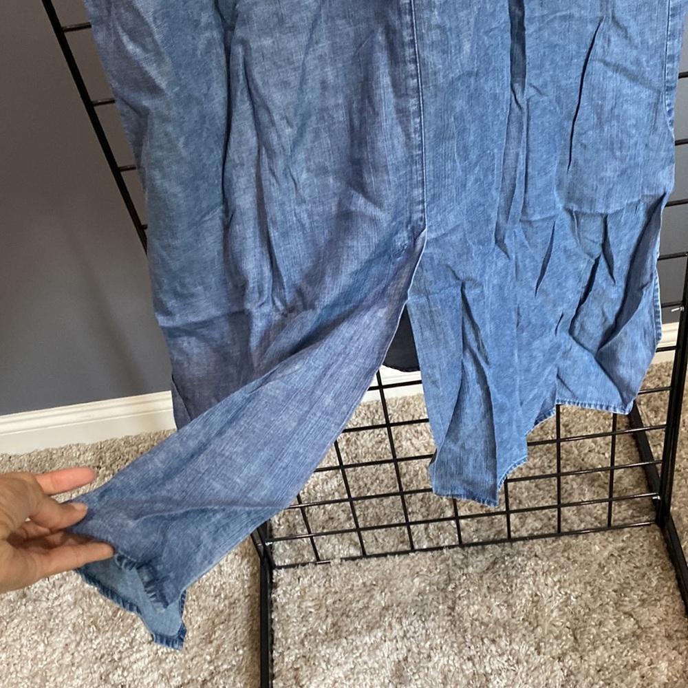 Wash Lab Chambray Shirtdress - Picture 7 of 10